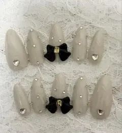 【せなさま】ネイルチップ量産型地雷韓国フレンチガーリー天使界隈平成女児ワンホン