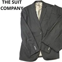 THESUITCOMPANY ブラック ストライプ ビジネススーツ　セットアップ
