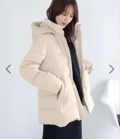 グローバルワーク　ウツクシルエット　撥水ダウンコート