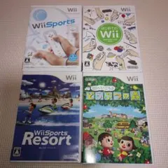 wiiソフト　まとめ売り　4枚セット　どうぶつの森