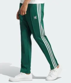 アディダス 濃緑 ベッケンバウアー トラックパンツ 男性XS ジャージ 匿名