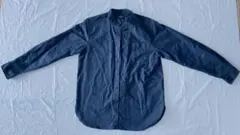 URBAN RESEARCH ITEMS バンドカラーシャツ ネイビー Mサイズ