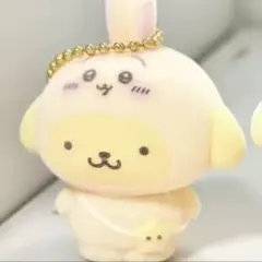 ちいかわ うさぎ サンリオ ポムポムプリン フロッキーマスコット キーホルダー