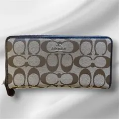 COACH モノグラム 長財布 ブラウン