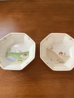 NARUMI 季節の風景画 八角形小鉢2枚セットのサムネイル