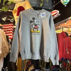 00s Disney land 公式ミッキーマウスプリントスウェット