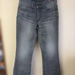 moussy グレー ブーツカットデニム