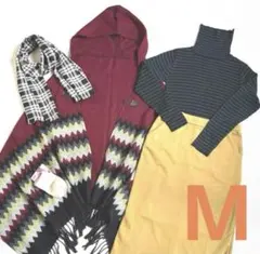 ☆レディースMサイズまとめ売り☆スカート ストール タートルネックセーター 靴下