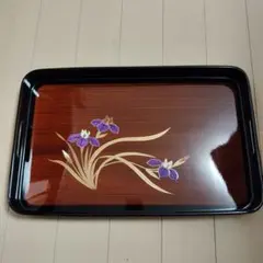 ⭐️静鳳作 輪島塗り⭐️茶道具 お盆 漆器 48.5✖️30.5✖️4.5cm