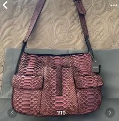 蛇革ショルダーバッグ