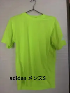 新品　adidas 蛍光イエロー Tシャツ　メンズS