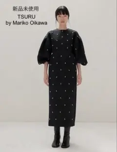 未使用TSURU by Mariko Oikawaビーズ付きクラシックワンピース