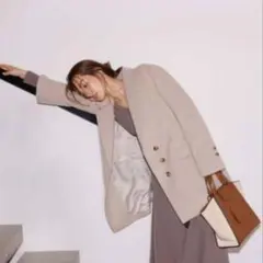 フレイアイディー　ウールテーラードジャケット