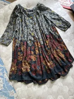 ☆美品☆ as know as de base★　チュニック/花柄/長袖