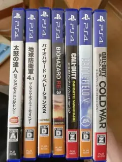 PS 4ゲームソフト　バイオハザード　地球防衛軍　FPS コールオブデューティのサムネイル
