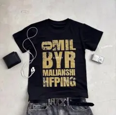 SWAG ロゴTシャツ y2k opium playboi ストリート ブラック