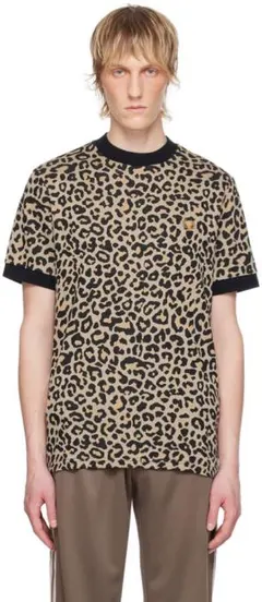 FRED PERRY レオパード柄 ジャガードtシャツ 新品 未使用 タグ付き