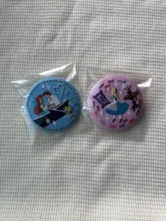 ディズニー 刺繍缶バッジ