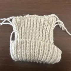 アイボリー ニット帽 アクリル 100%