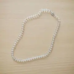 昭和レトロ　クリスタルビーズのネックレス　G.SILVERのサムネイル