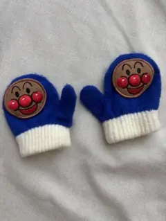 アンパンマン 子供用手袋　青