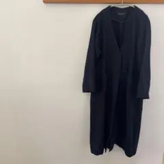 サニークラウズ ノーカラーロングコート