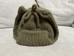 ニットフライトキャップ　帽子　フライトキャップ