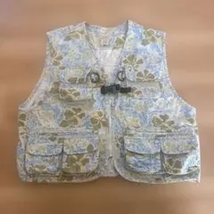 L.L.Bean 花柄ベスト　キッズ　アメリカ古着