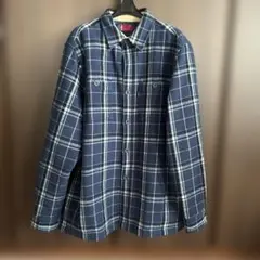 Levi's ネイビー チェック柄 フランネルシャツ M