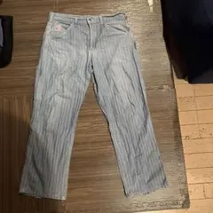 POINTER ヘリンボーン デニムパンツ ライトブルー