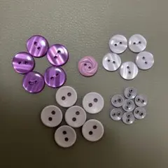 パープル系 レトロボタン【24ヶ】