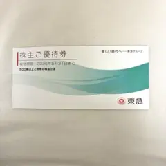 東急　株主ご優待券（500株以上）
