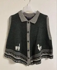 アルパカハウス　フレアーベスト ニット　Lサイズ