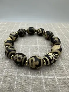 ☆天然石☆ 蔵伝 チベット 多宝天珠 古美術品 收藏品 古い油氧化天珠