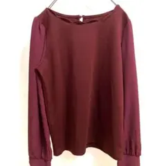b126 マジェスティックレゴン　レディース　ブラウス　チュニック　m ボルドー