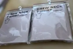 新品未開封　GU クルーネックTシャツ XL 2枚セット　綿100％