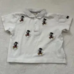 プティマイン ポロシャツ ミッキー 80