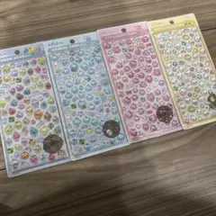 しずくちゃん ボンボンドロップシールミニ コンプリート 4種セット