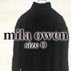 mila owen タートルネックニット セーター size 0 黒 LL XL