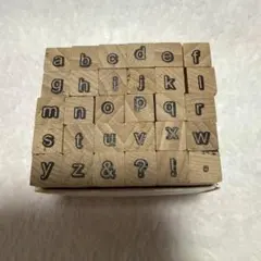木製アルファベットスタンプセット