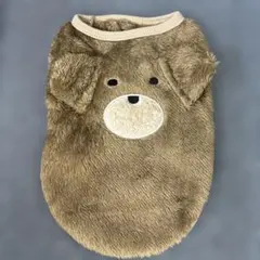 値下げ　犬服 ブラウン フリース