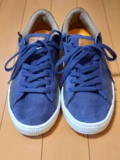 PUMA プーマ バスケットSUEDE　ネイビー×オレンジ 25.5cm