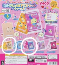 【2点セット】サンリオ じゆうちょう&下じきセット チャーム ジュエルペット