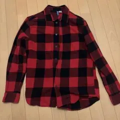 H&M DIVIDED レッド×ブラック チェックシャツ S/Sのサムネイル