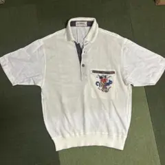 古着　RORTAS 刺繍ポケット付きポロシャツ　デザイン