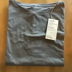 無印良品　天竺編み フレンチスリーブTシャツ チャコールグレー XLのサムネイル