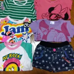 ミニーマウス Tシャツ など100㌢6枚まとめ売り