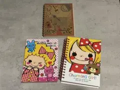 新品未使用:【平成女児】【y2k】【平成レトロ】メモ帳 ノート ３点
