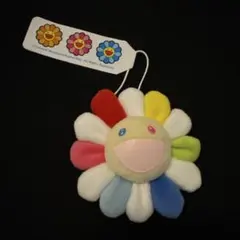 村上隆 カイカイキキ 花バッジ 白whiteフラワーキーホルダー お花