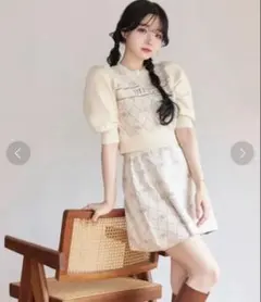 titty&Co. モノグラムニットトップス セットアップのサムネイル